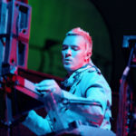 Liam Howlett from PRODIGY performing on the main stage.